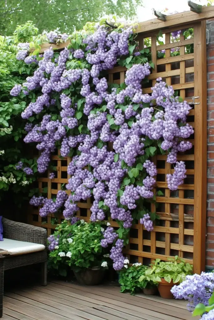 4. Lattice Panels with Vines