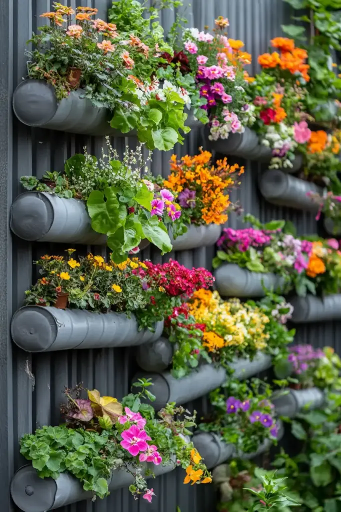 20 Chain Link Fence Privacy Ideas To Cover Them Up! 4. Create a Vertical Garden for Beauty and Function