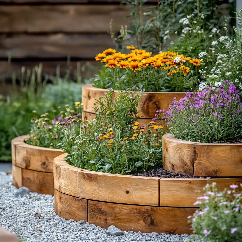 15 Simple Flower Bed Ideas to Transform Your Front Yard 5. Tiered Flower Bed