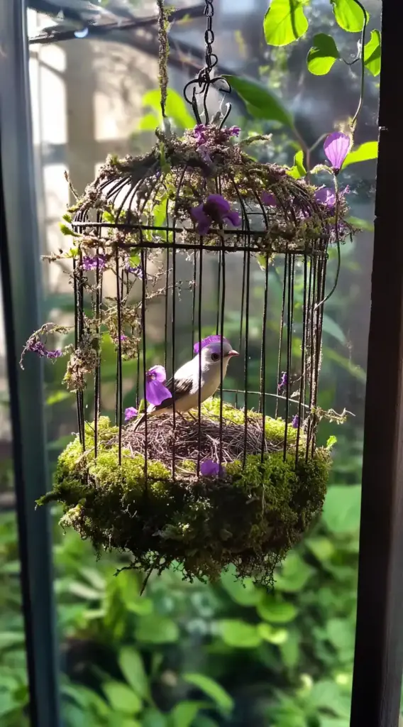 5. Birdcage Hanging Basket