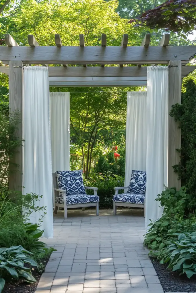 5. DIY Outdoor Curtains