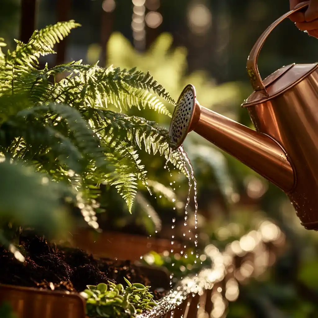 6 Tips To Help You Master Outdoor Fern Care In Pots Maintain Moisture and a Consistent Watering Schedule