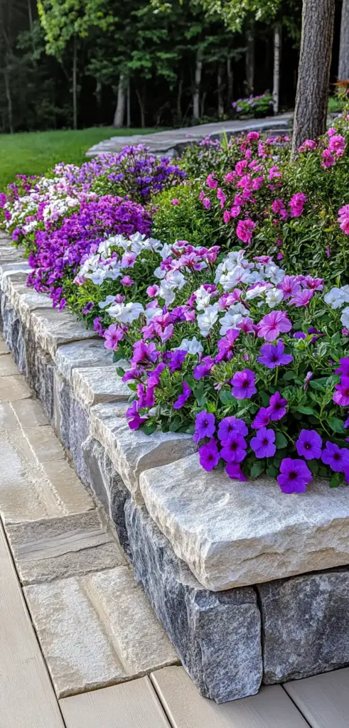 5. Raised Stone Border Bed