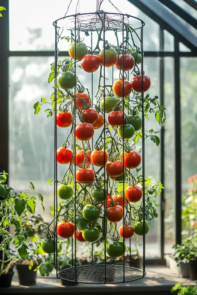 5 Tomato Trellis Ideas for Beginners: A Simple Guide 5. String Trellis