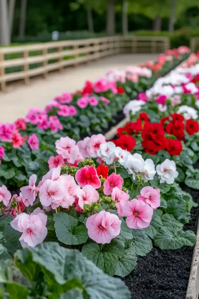 17+ Begonia Flower Bed Ideas 6. Colorful Patterns with Begonias: Design Garden Art with Blooms