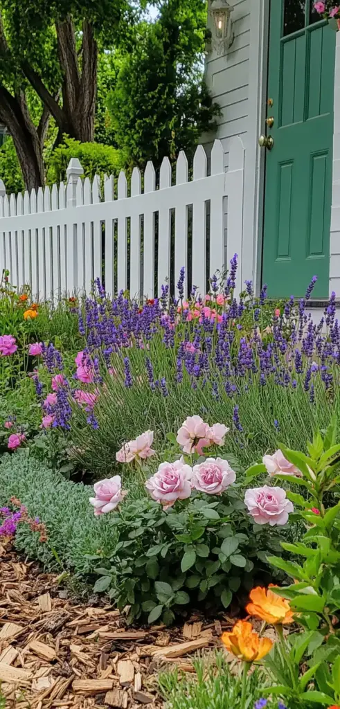 6. Cottage Garden Inspired Flower Bed