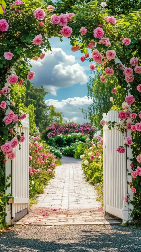 25 Backyard Flower Garden Ideas to Bring Whimsy and Color to Your Outdoor Space 6. White Picket Fence Garden