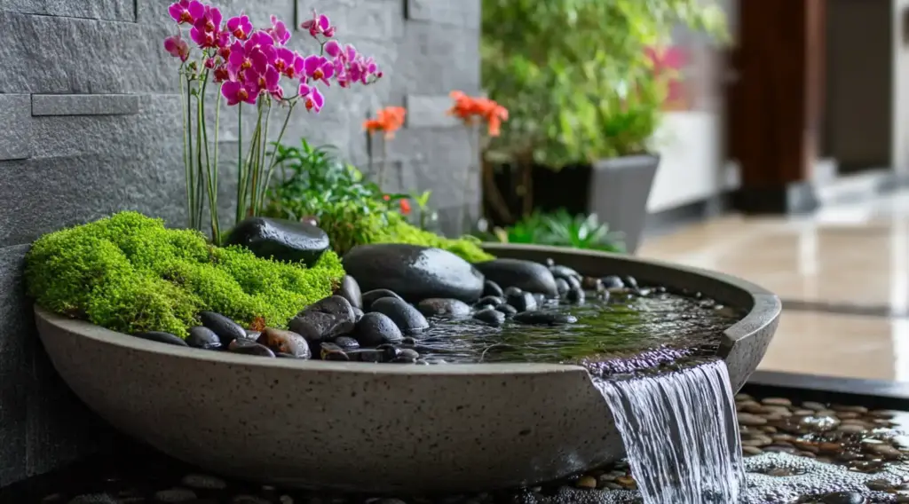 Fairy Garden with a Real Waterfall