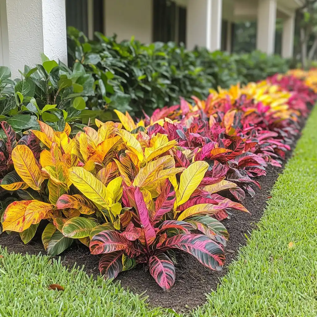 🌴 6. Tropical Paradise Flower Bed
