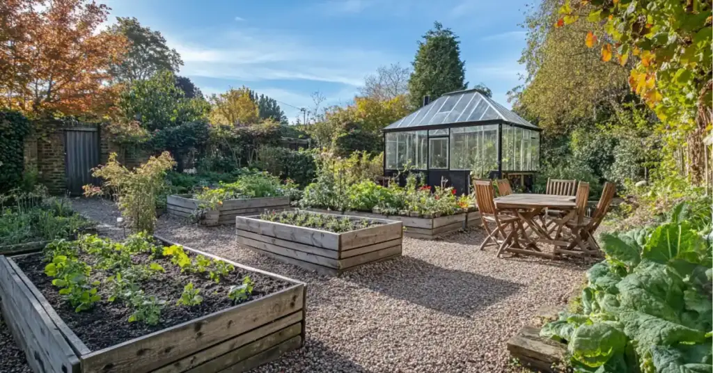 40 Backyard Vegetable Garden Ideas for Homegrown Goodness 7. Rustic Raised Beds with a Field View