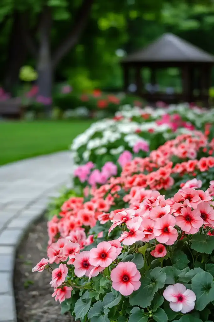 17+ Begonia Flower Bed Ideas 7. Begonias as Ground Cover: A Living Carpet of Color