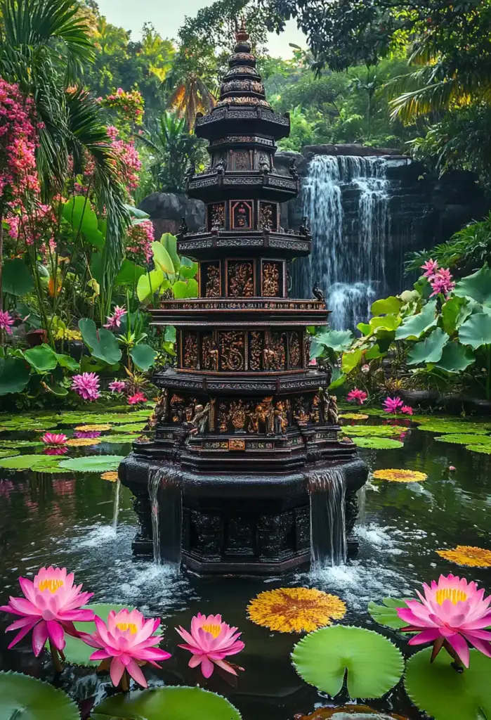 29 Whimsical Garden Ideas for a Dreamy Backyard 7. Floating Flower Water Features