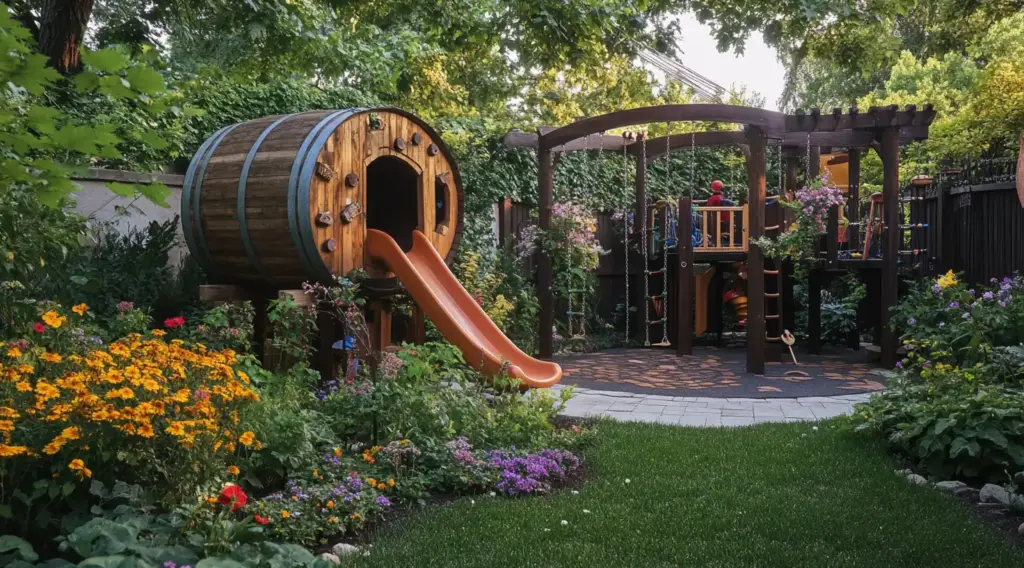 Giant Gnome Playground from a 5-Gallon Planter