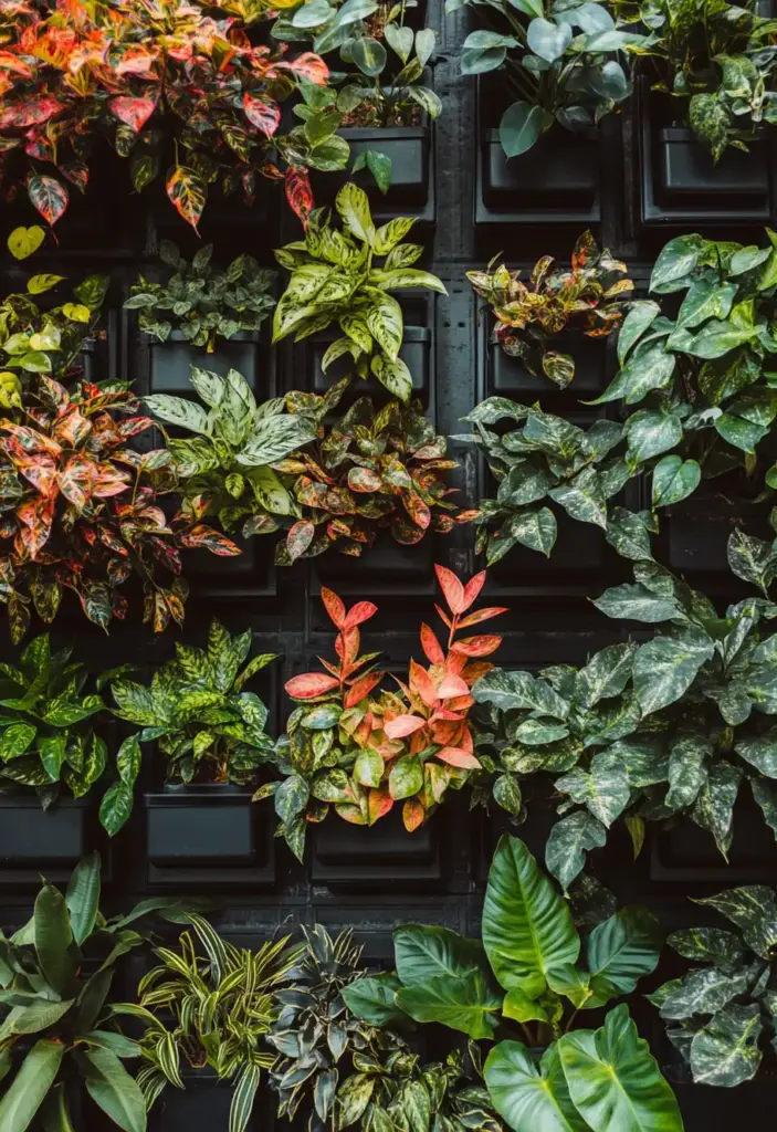Vertical with a Green Wall
