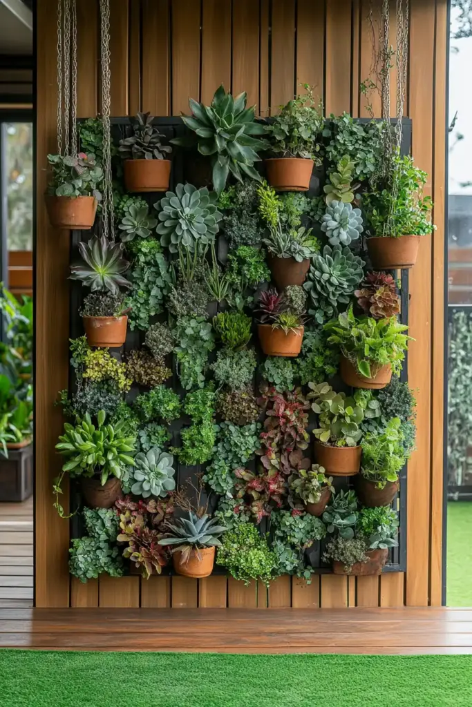 7. Hanging Plant Wall