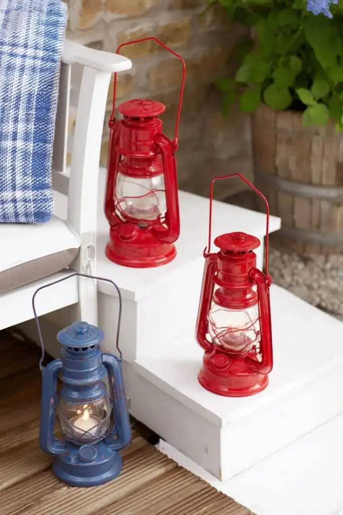 5 Memorial Day Party Decor Ideas for a Patriotic Summer Vibe 7. Use Vintage Lanterns for Evening Ambiance
