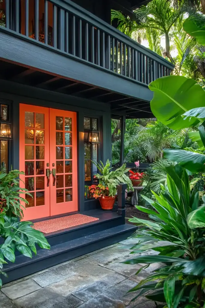 15 Summer Front Porch Decor Ideas To Refresh Your Home's Entrance Tropical Paradise