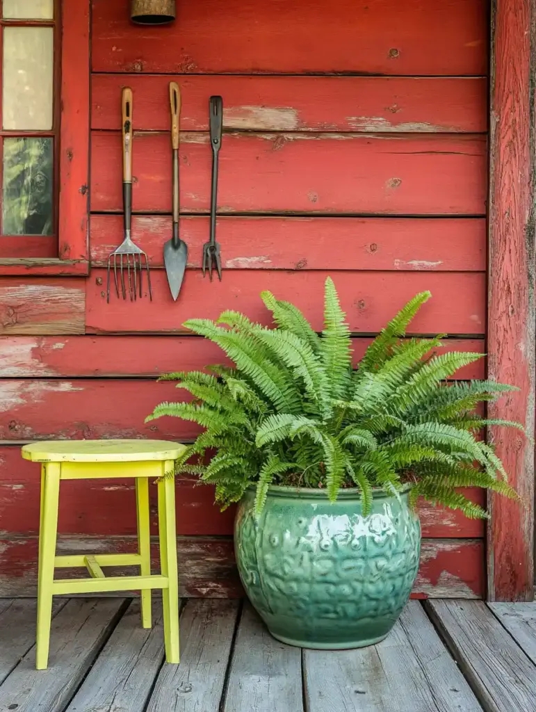 12 Elegant Front Porch Fern Ideas for a Fresh Look 8 Ferns in Large Container