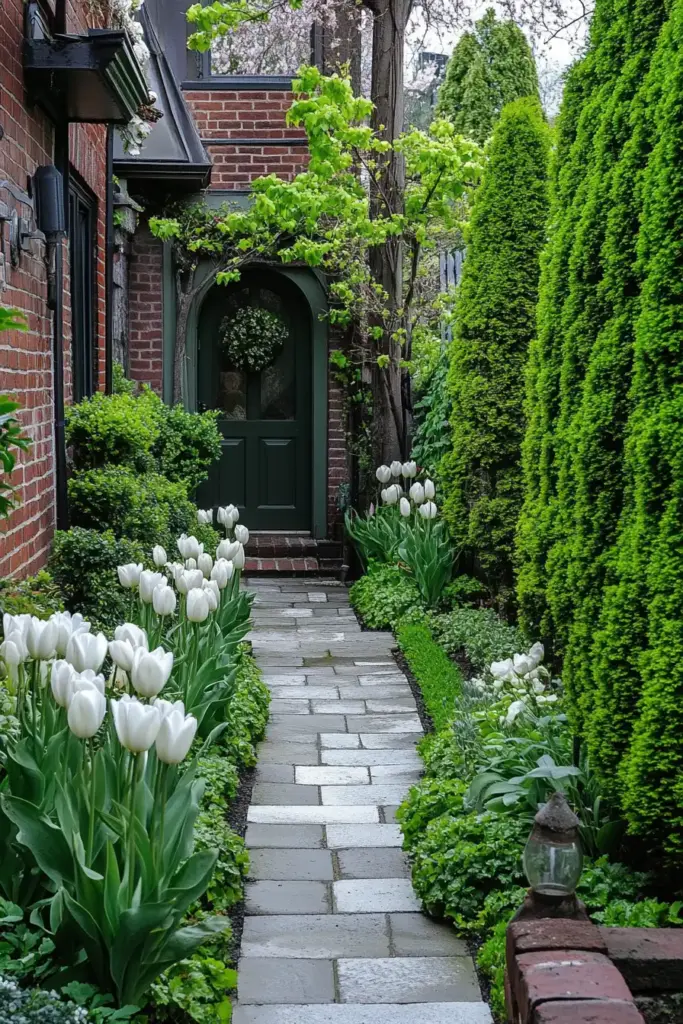 18 Gorgeous Big Flower Gardens for Eye-Catching Outdoor Displays 8. Add Some Height for Dynamic Dimension
