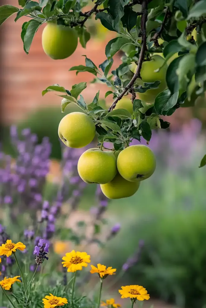 15 Beautiful Ways to Landscape Around Trees (With Rocks, Mulch & More!) 9. Companion Planting Under Fruit Trees
