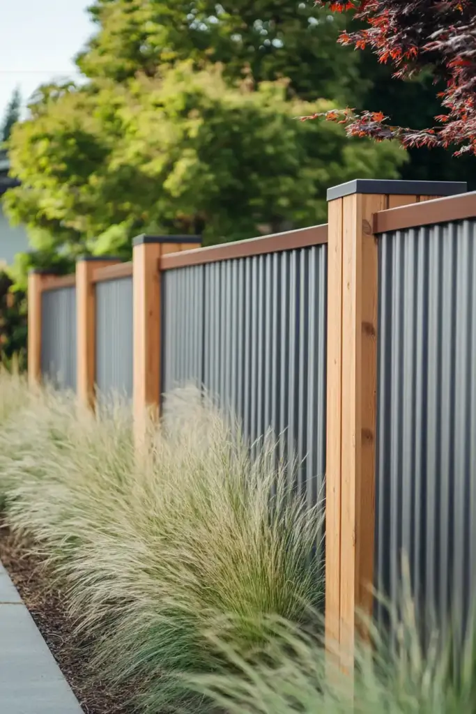 9. Corrugated Metal Screens