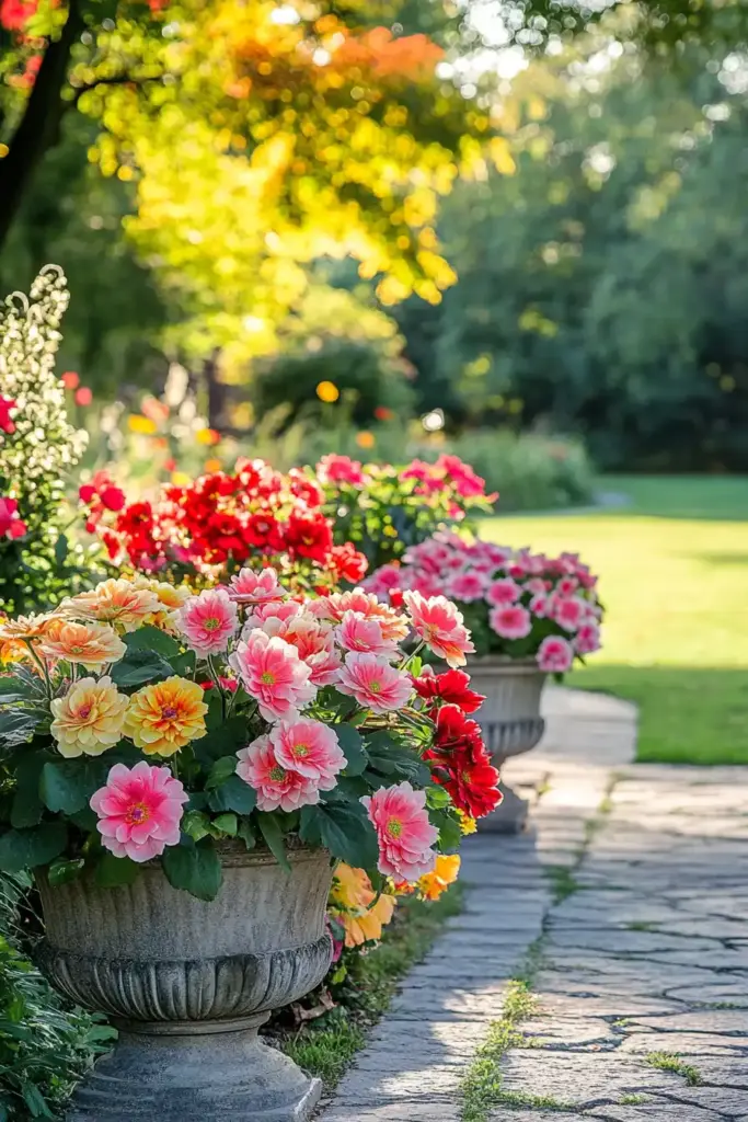 17+ Begonia Flower Bed Ideas 9. Seasonal Begonia Displays: Color Through Every Season