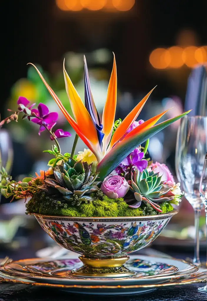 Use Plants as Centerpieces