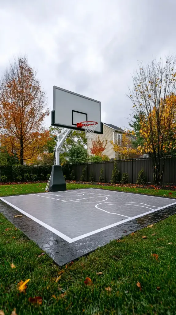 23 Affordable Backyard Renovation Ideas 18. Basketball or Sports Court