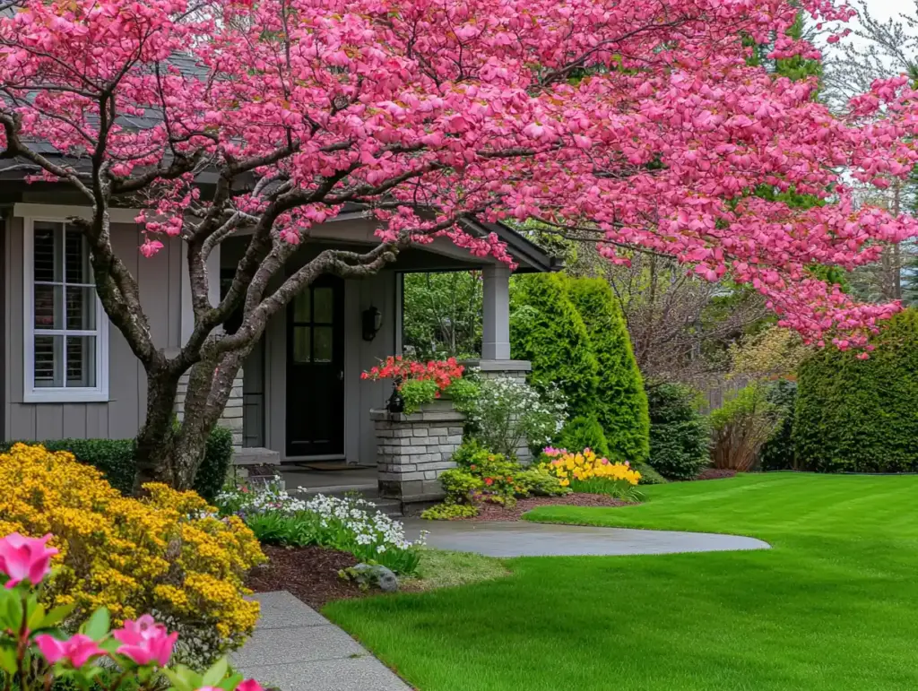 10 Easy-Care Trees That Elevate Your Flower Garden Ideas for Front Yards 🌸 5. Flowering Cherry (Prunus spp.)