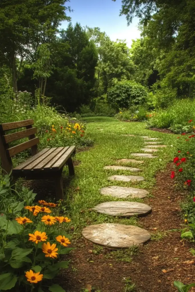 23 Affordable Backyard Renovation Ideas 19. Garden Pathways and Walkways