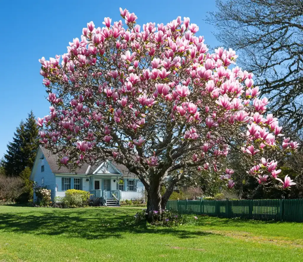 10 Easy-Care Trees That Elevate Your Flower Garden Ideas for Front Yards Magnolia