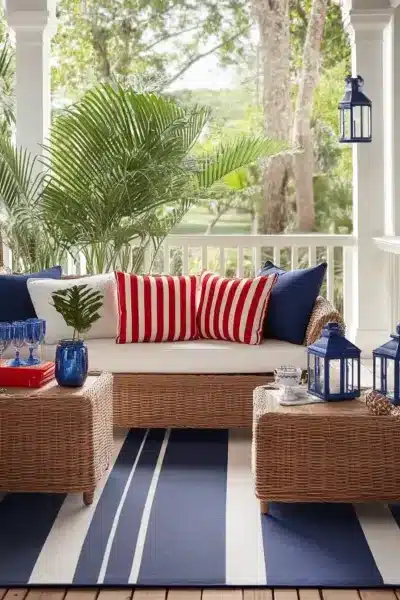 Dress Up Your Porch in Red, White & Blue