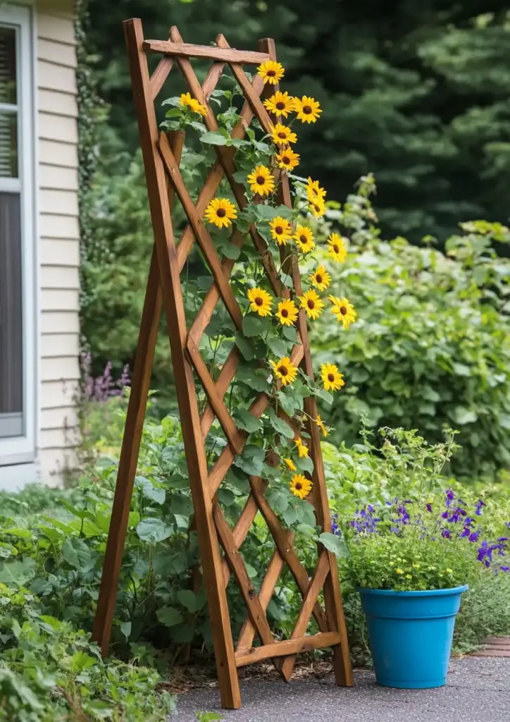 How to Build a Wooden Garden Trellis Trellis
