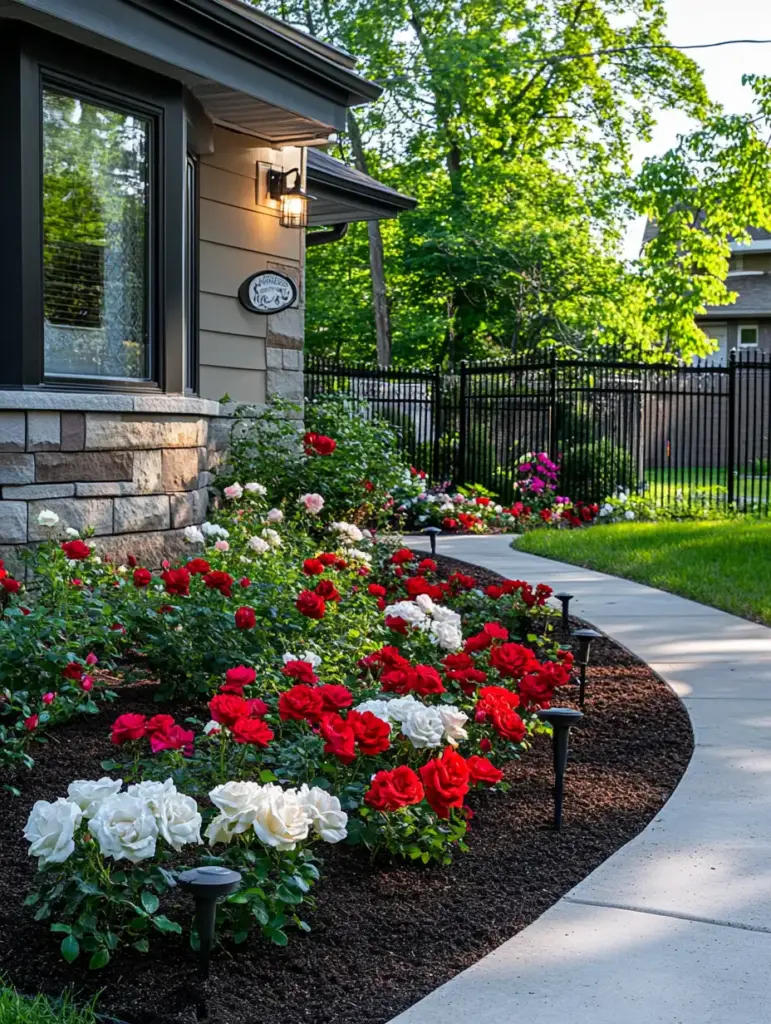 A Walkway Flower Bed