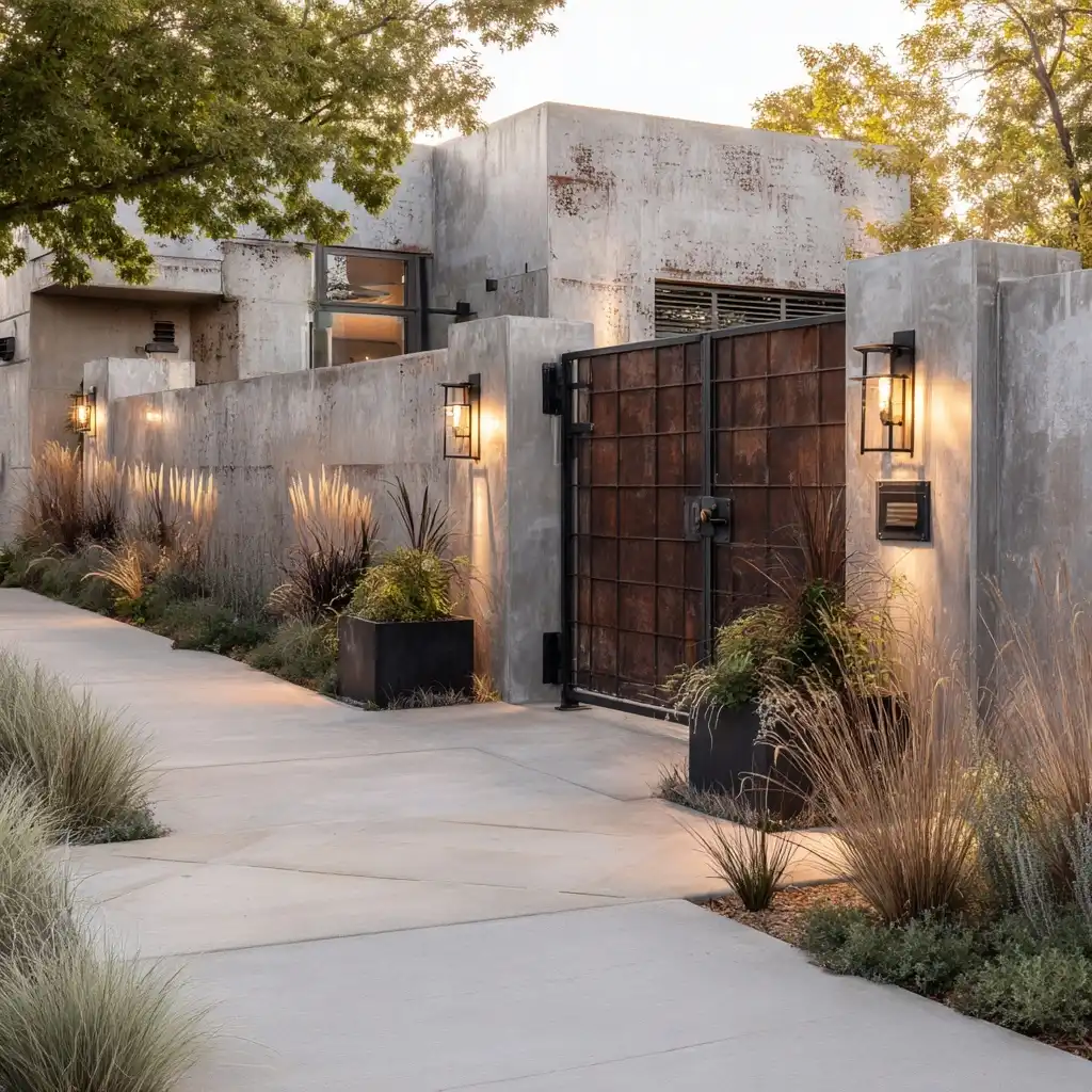 . Creative Driveway Entry Landscaping
