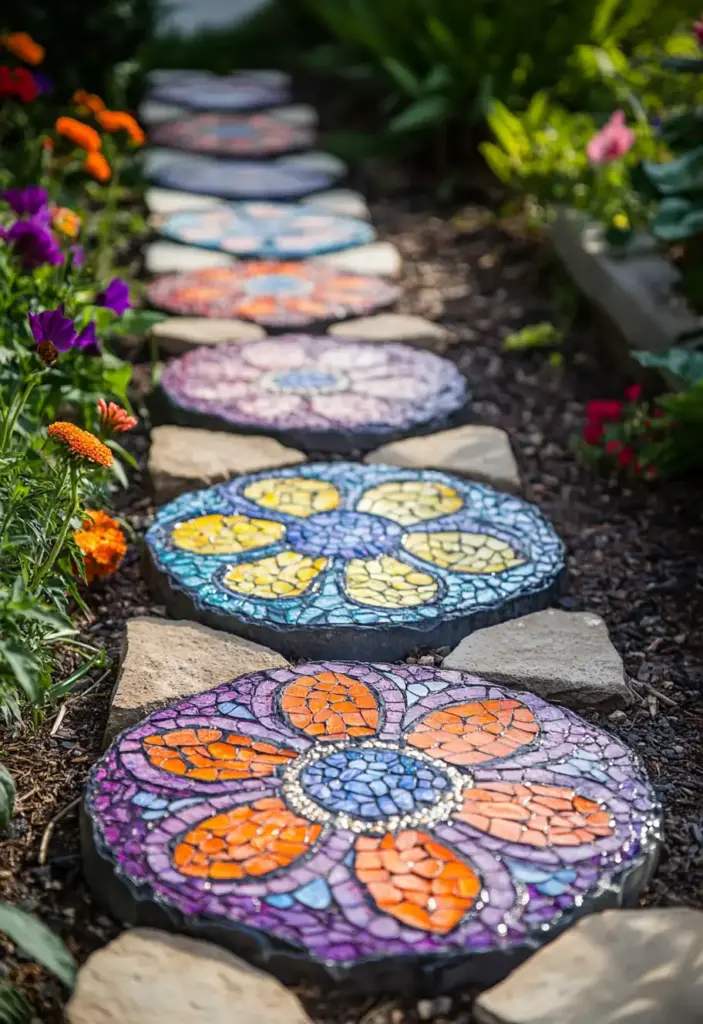Mosaic Stepping Stones