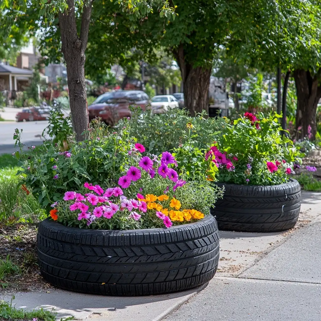 Tire Planters