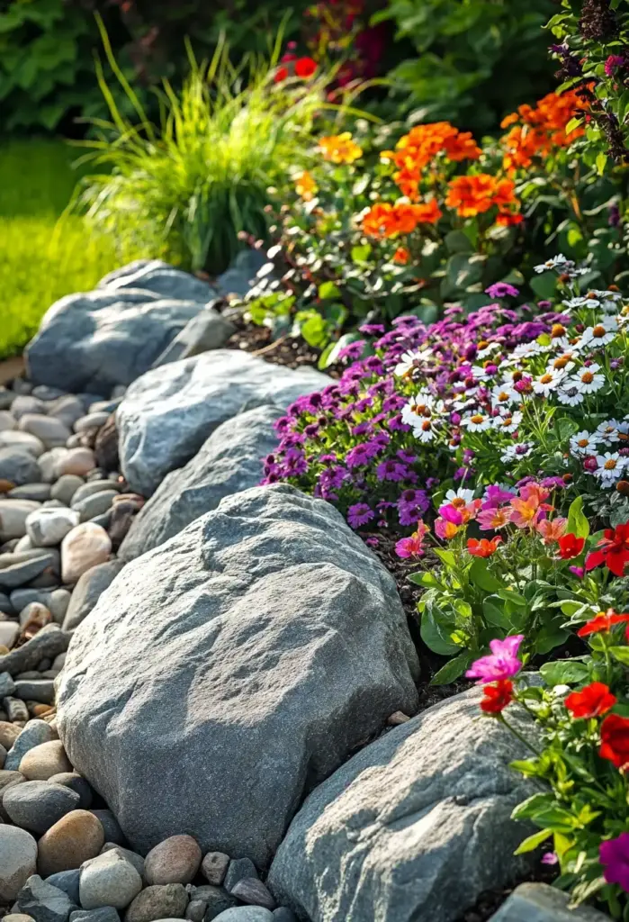 Boulder Border Garden