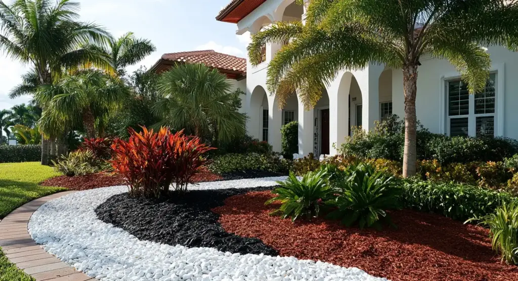 Balance and Beauty with Mulch and Marble Chips
