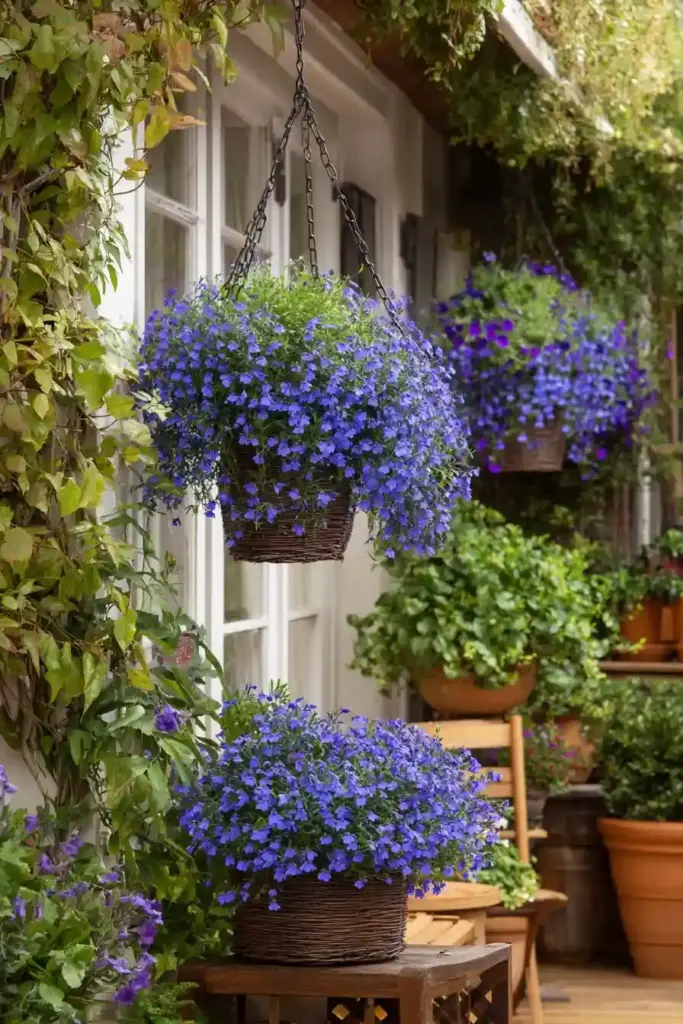 Lobelia Hanging Baskets