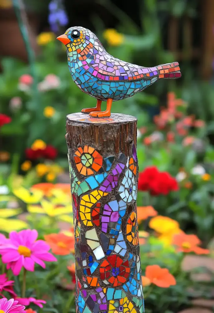 Mosaic Garden Sculptures