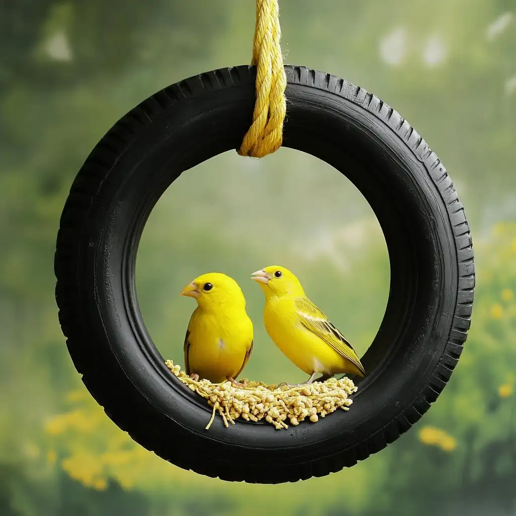 Tire Bird Feeder
