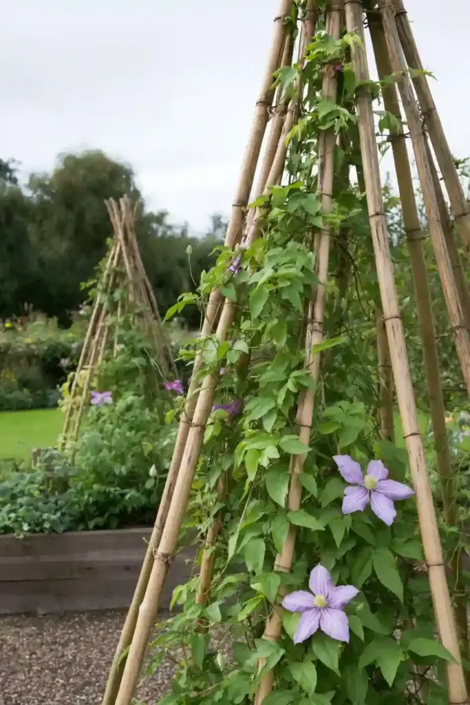 Bamboo Teepee Trellis