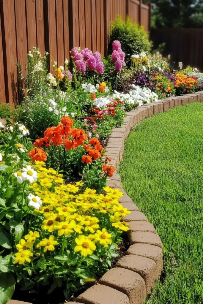 Create A Wavy Flower Bed