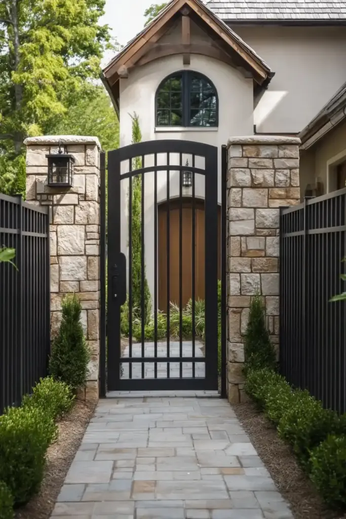 Contemporary Metal Gate with Clean Lines