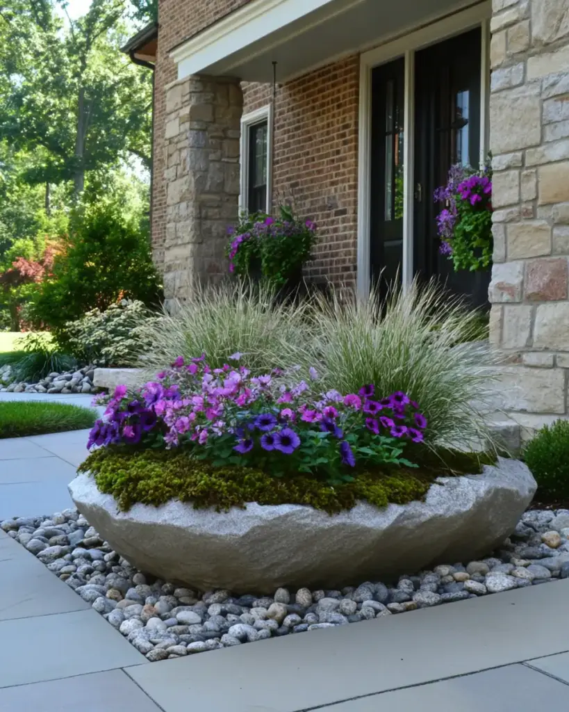 Elegant Porch with Natural Stone Accents