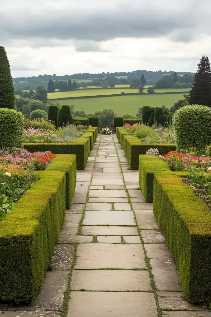 Formal Gardens with Flagstone