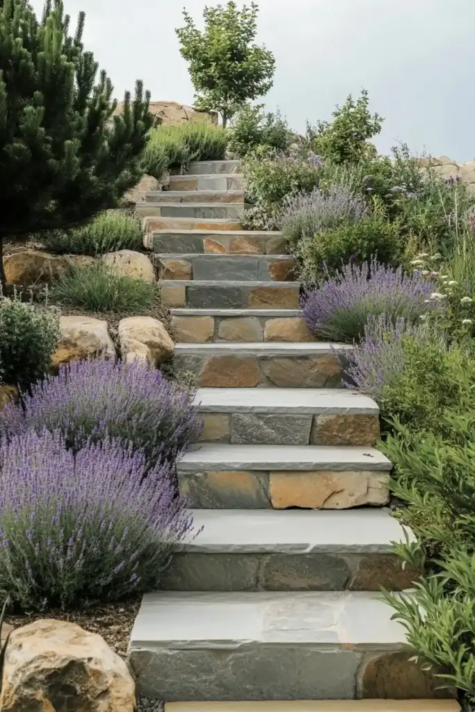 Lavender-Stone Staircase