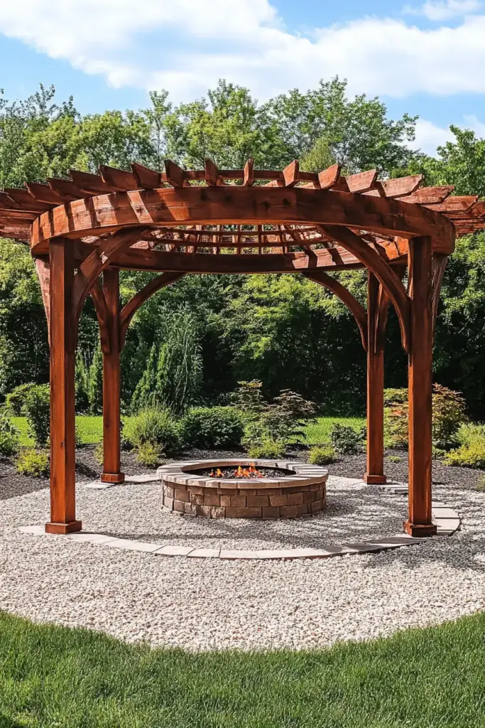 Wooden Arched Gazebo