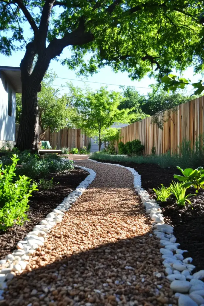 Rustic Gravel Walkway